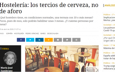 Hoy 29 de abril de 2020, publico artículo en Mundiario, opinión