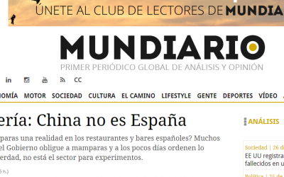 MI OPINIÓN EN MUNDIARIO: CHINA NO ES ESPAÑA
