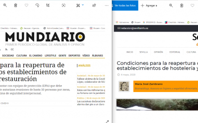 Publicado artículo de opinión(4 de mayo.20) Mundiario y Sevillainfo, Reaperura en Hostelería Fase 1