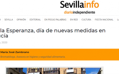 Artículo en Sevillainfo, Hostelería sobre medidas a partir 18.12.20, en Andalucía.
