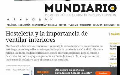 Artículo mío en Mundiario, la importancia de la ventilación en interiores