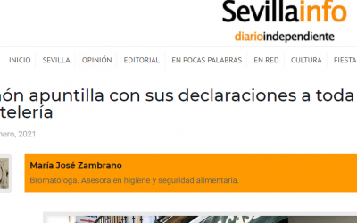 Artículo en Sevillainfo, Simón apuntilla a la Hostelería