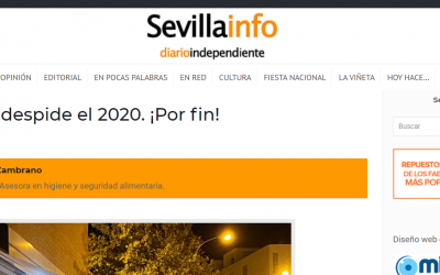 Artículo en Sevillainfo, Hostelería Sevillana y la despedida del 2020