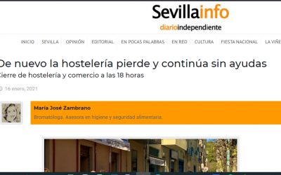 Artículo en Sevillainfo, medidas que entran hoy 17.01.21