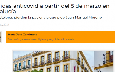Artículo en Sevillainfo, Hostelería nuevas medidas para 5 marzo, en hostelería.