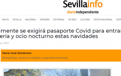 EL CERTIFICADO COVID SE EXIGIRÁ YA EN HOSTELERÍA.BOJA 19 de diciembre.22