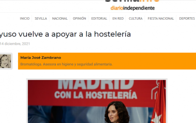 Ayuso vuelve apoyar a la Hostelería