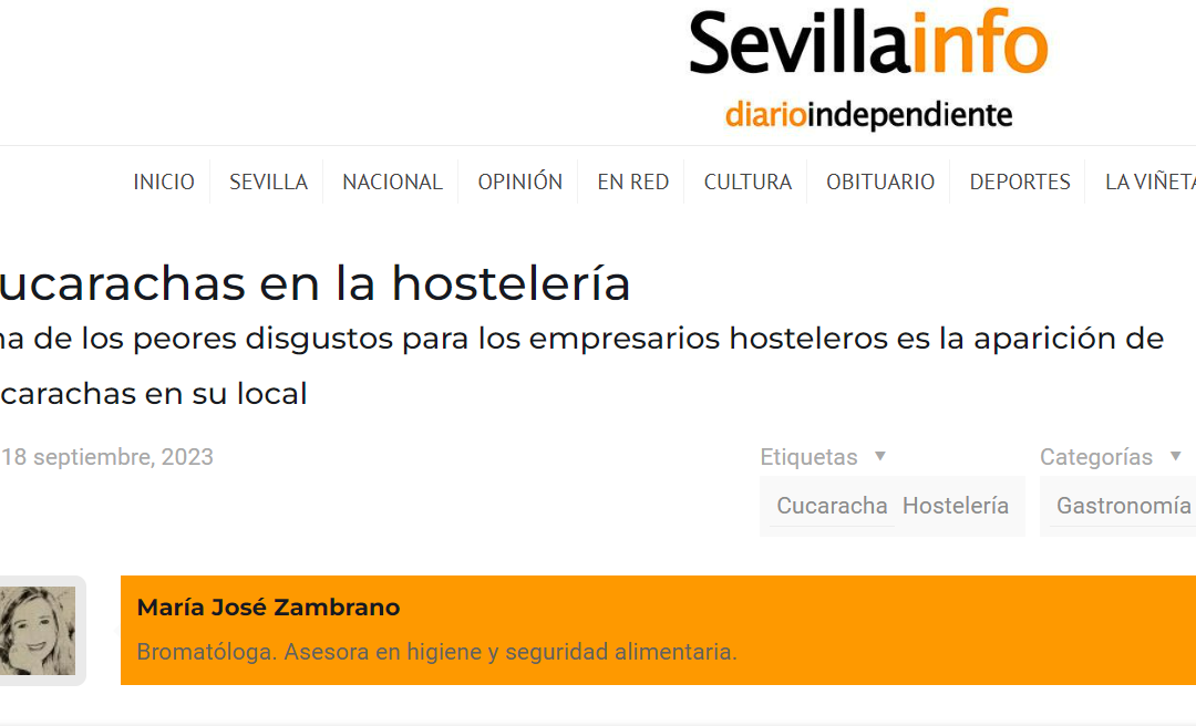 Copia de Cucarachas en hostelería