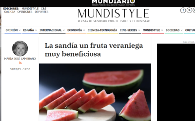 La sandía una fruta veraniega muy beneficiosa