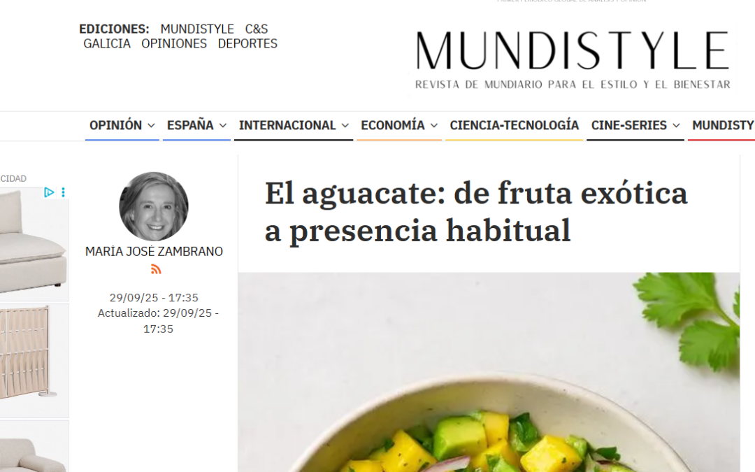 El aguacate de fruta exótica a presencia habitual
