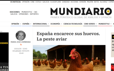 España encarece sus huevos.La peste aviar