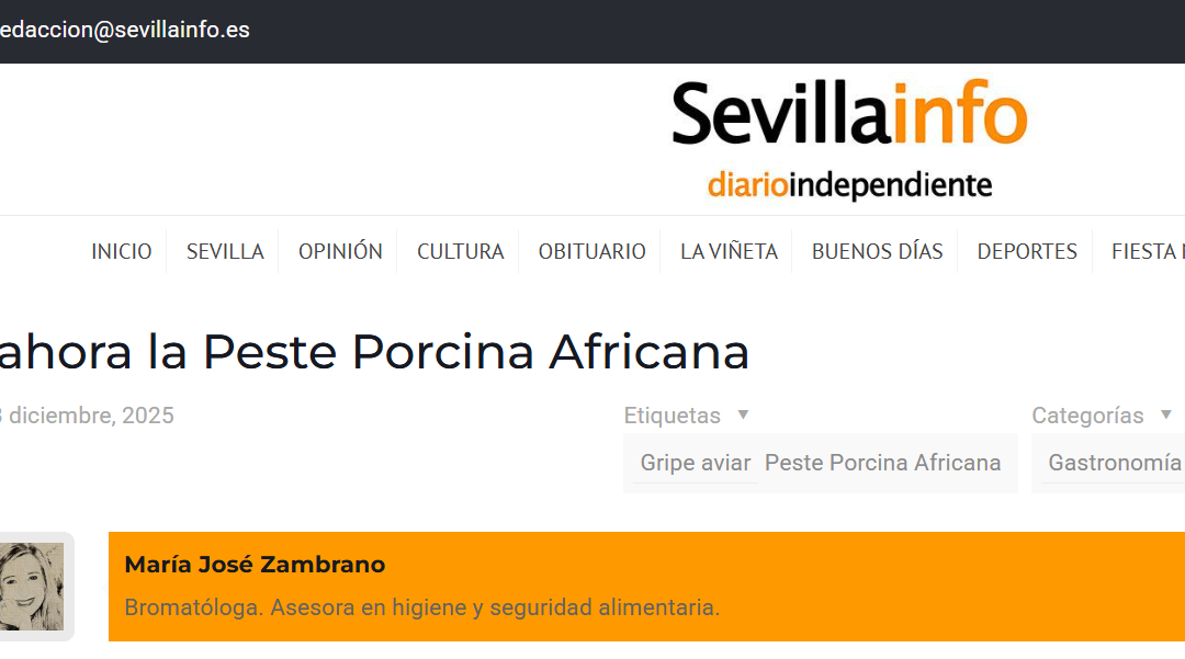 Y ahora el cerdo con la peste porcina africana