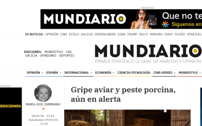 Gripe aviar y  peste porcina  aún en alerta