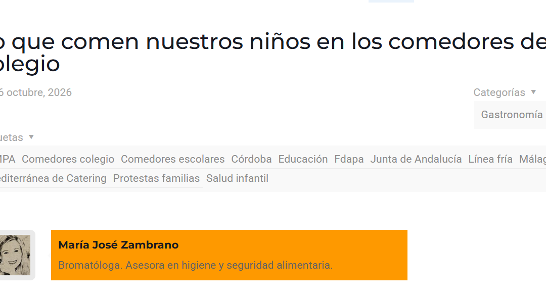 Lo que comen nuestros niños